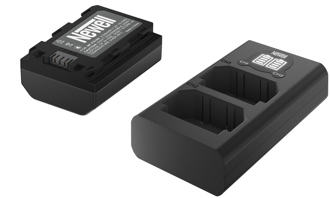 Zestaw ładowarka dwukanałowa Newell DL-USB-C i akumulator NP-FZ100 do Sony