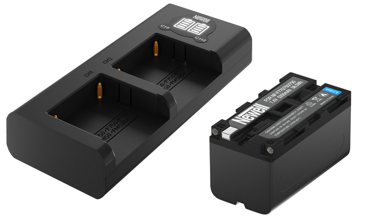 Zestaw ładowarka dwukanałowa Newell DL-USB-C i akumulator NP-F770 do Sony
