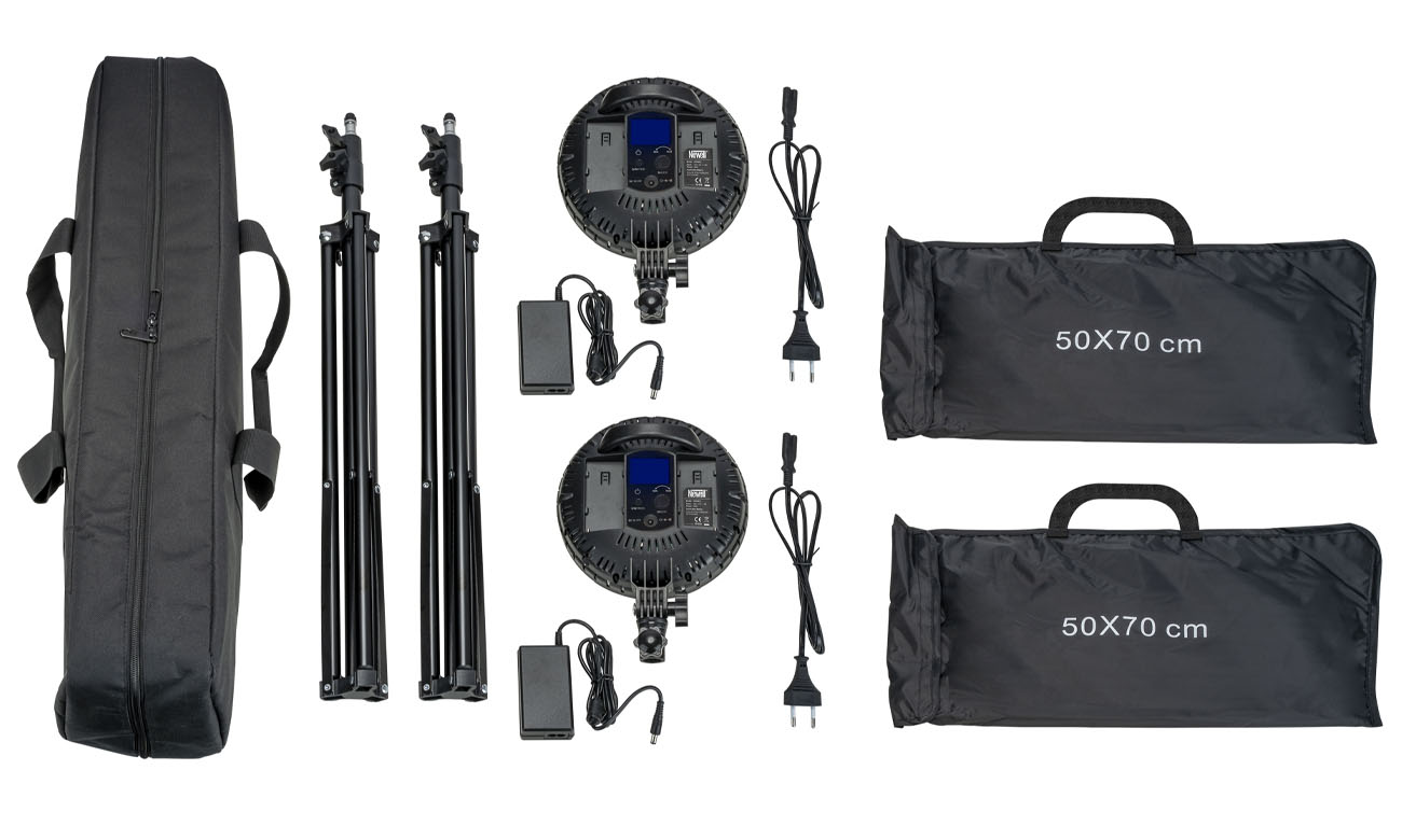 Zestaw oświetleniowy LED Newell Sparkle do fotografii produktowej
