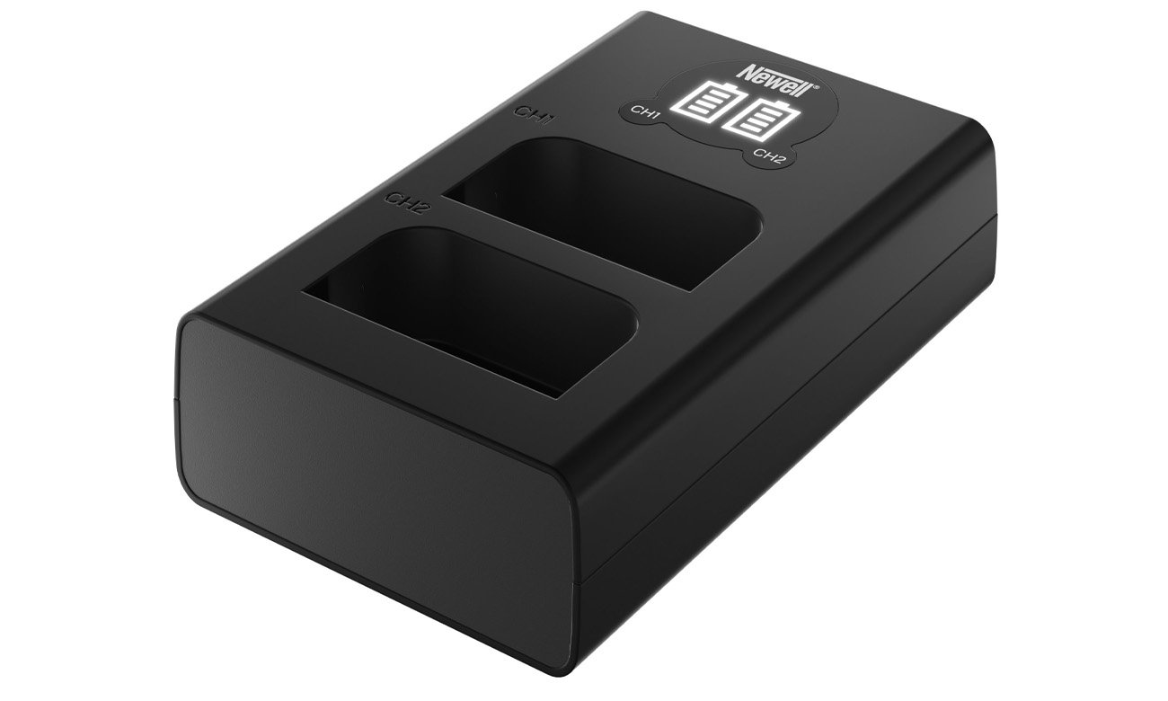 Ładowarka dwukanałowa Newell DL-USB-C do akumulatorów BLX-1 do Olympus