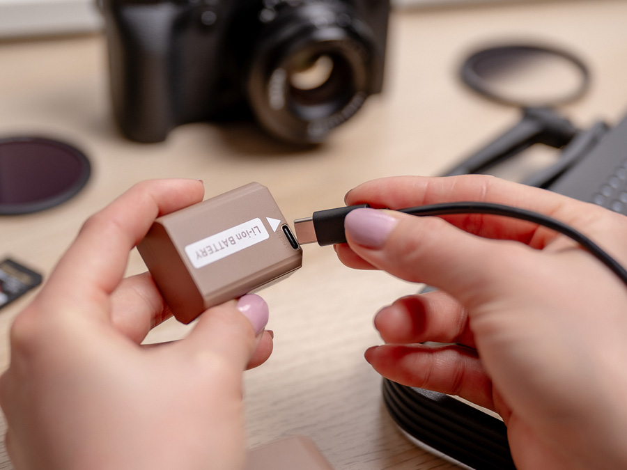 Akumulator Newell zamiennik BLS-50 USB-C do Olympus
