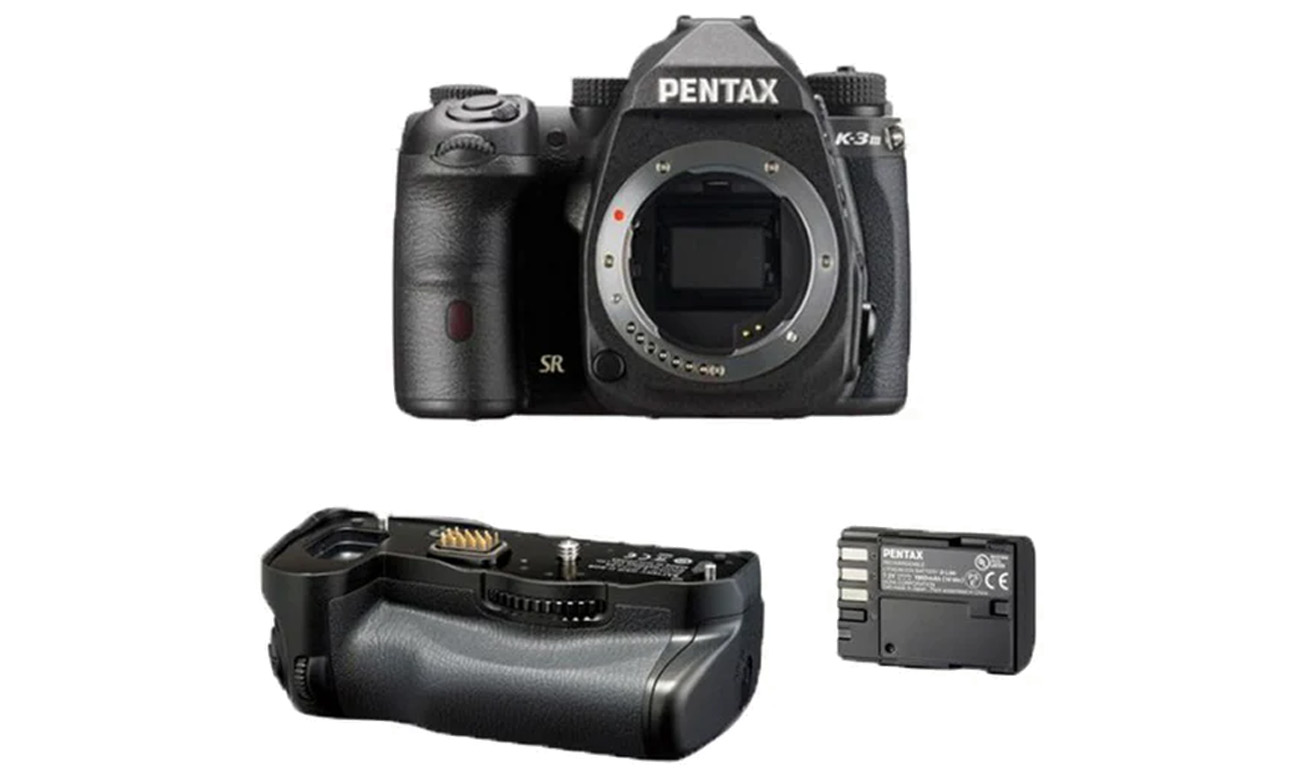 Lustrzanka Pentax K-3 Mark III + uchwyt D-GB8 + bateria D-LI90