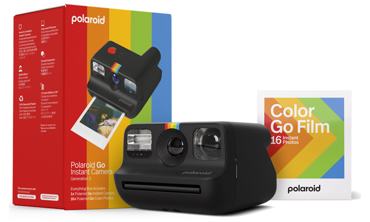 Sofortbildkamera Polaroid Go Gen 2 E-box Schwarz