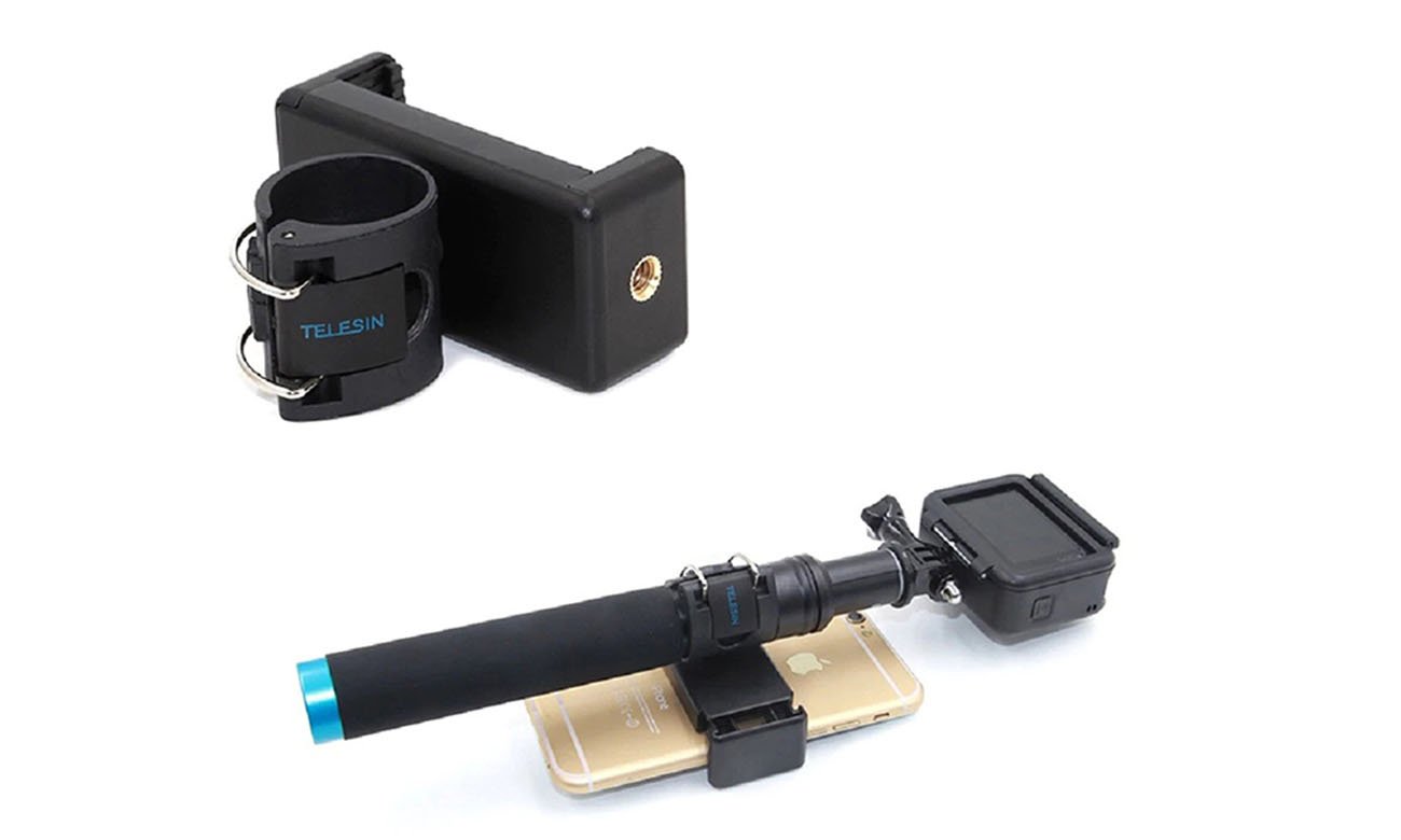 Selfie stick Telesin z plastikowym tripodem do kamer sportowych