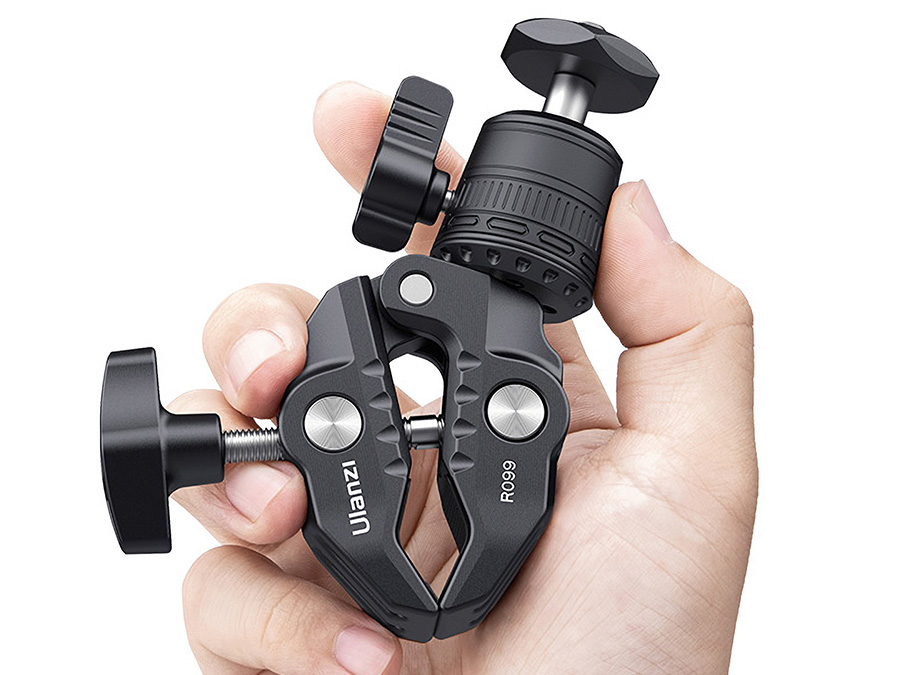 Uchwyt Ulanzi R099 Clamp z głowicą kulową