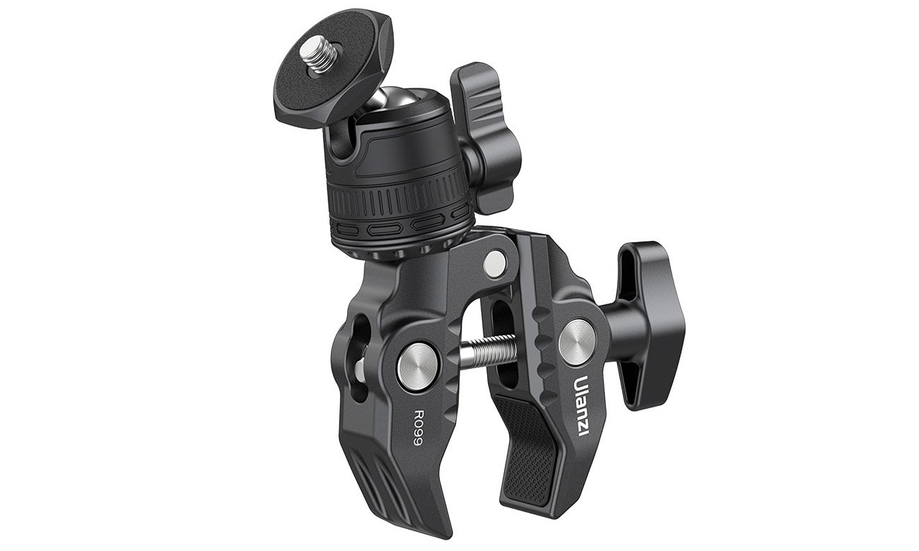 Uchwyt Ulanzi R099 Clamp z głowicą kulową