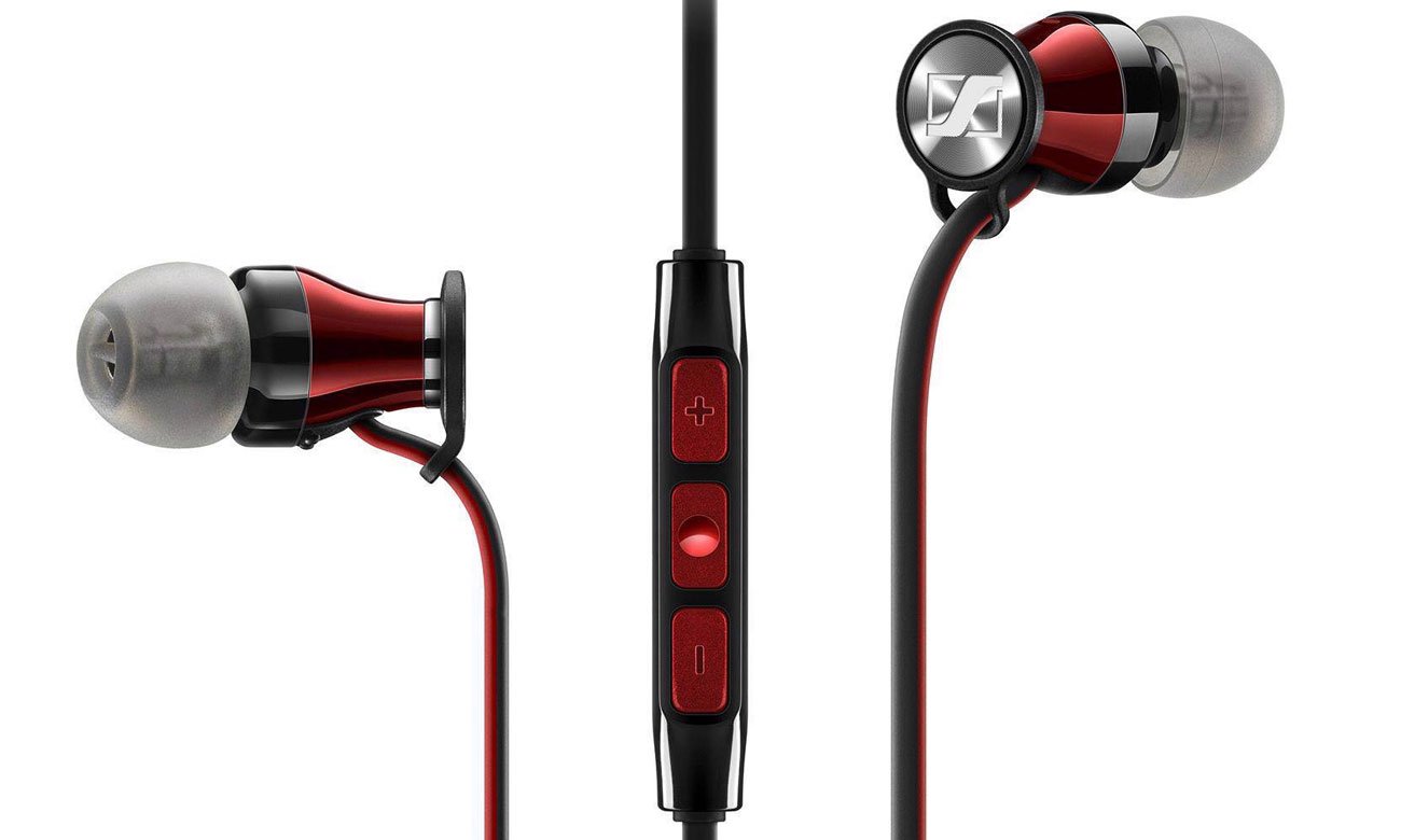 Słuchawki dokanałowe Sennheiser Momentum In-Ear M2 IEG czarno-czerwone