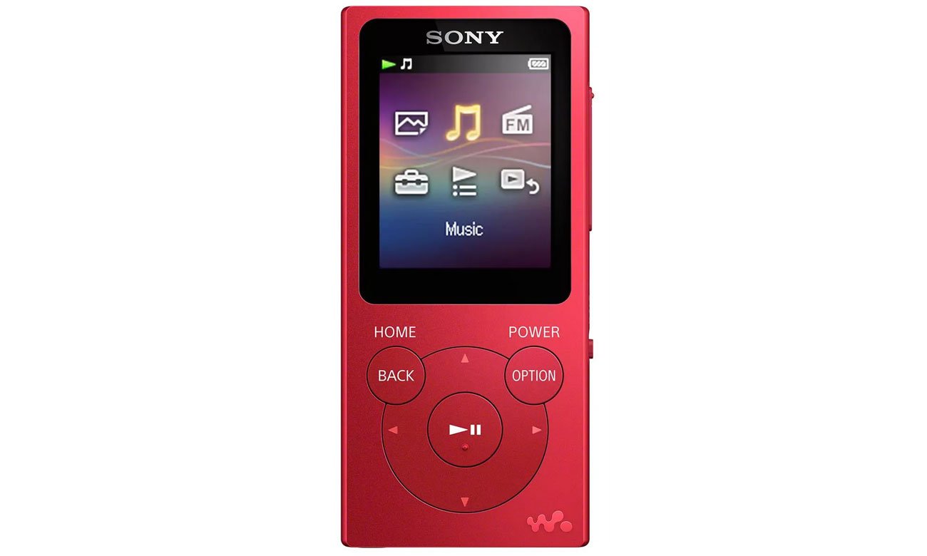 Odtwarzacz audio Sony Walkman NW-E393 czerwony