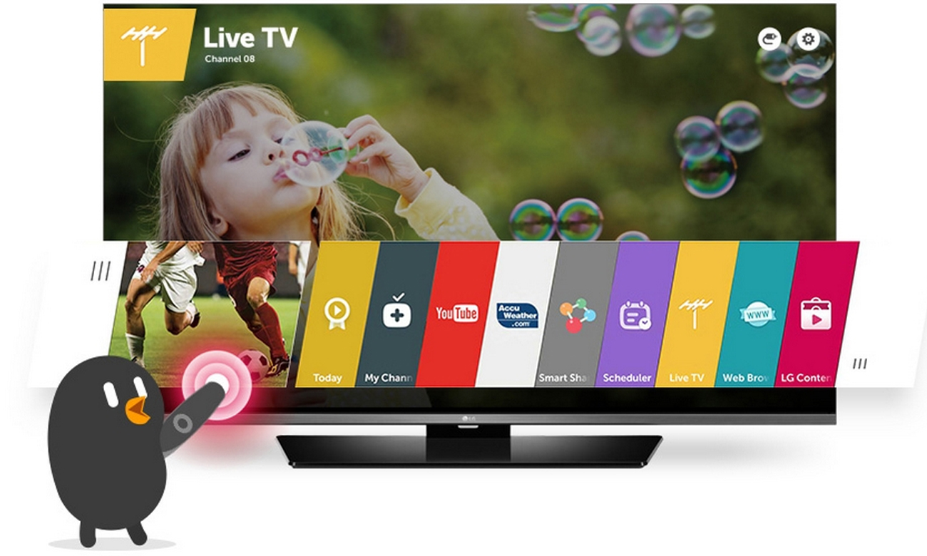 LG 43UH603V z funkcją Menu Launcher