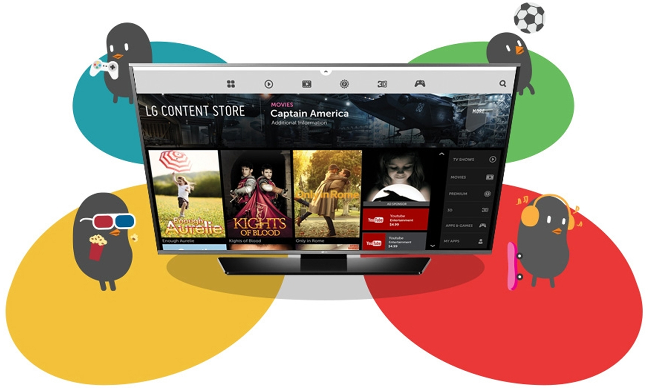Witryna LG Content Store w tv LG 43UH603V