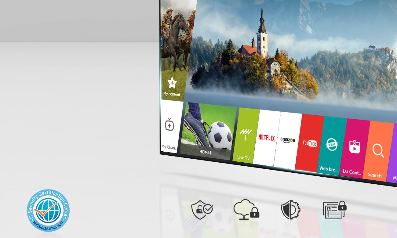 Telewizor 49UJ6517 z niezawodnym systemem LG webOS