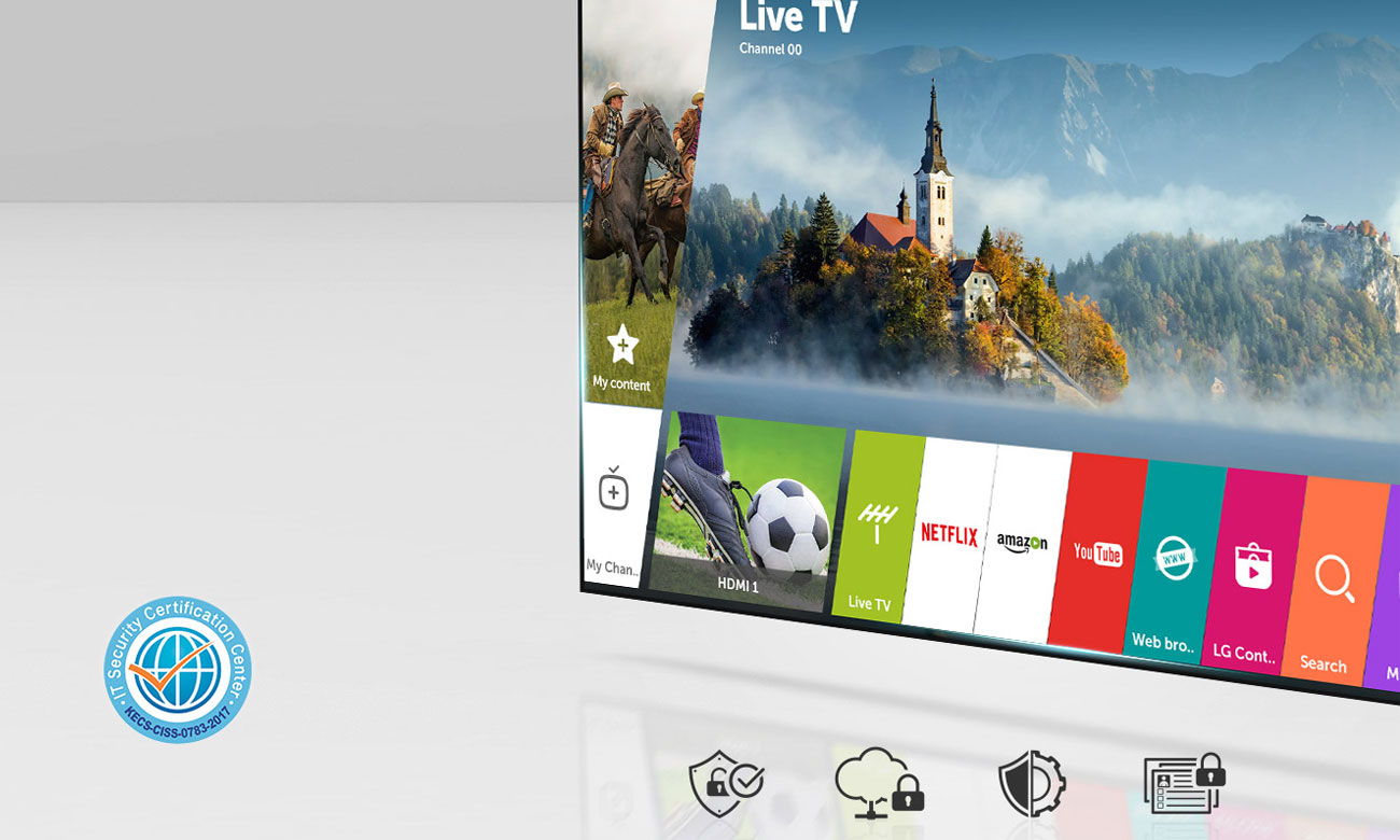 Telewizor OLED65C7V LG z niezawodnym systemem LG webOS
