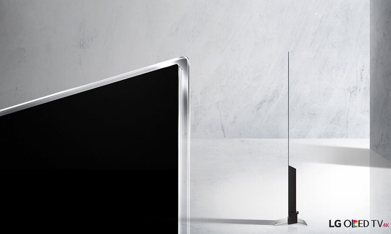 Model OLED-owy na szklanej płycie LG OLED65E7V