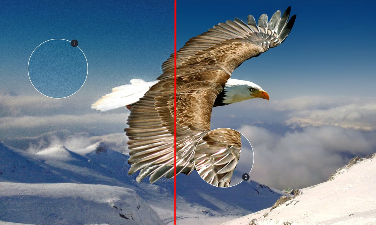 Jakośc Ultra HD w telewizorze KD-43XD8005 Sony