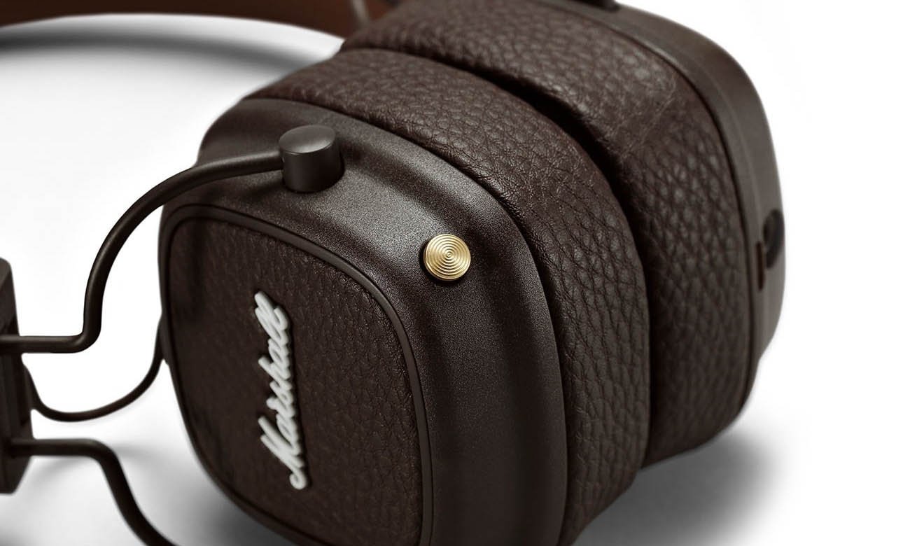 Słuchawki Bluetooth Marshall Major III brązowe