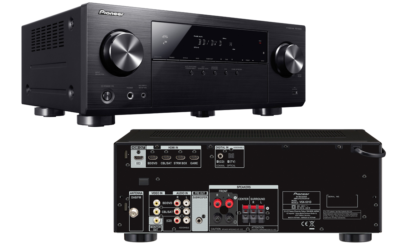 Funkcje amplitunera Pioneer VSX-531D