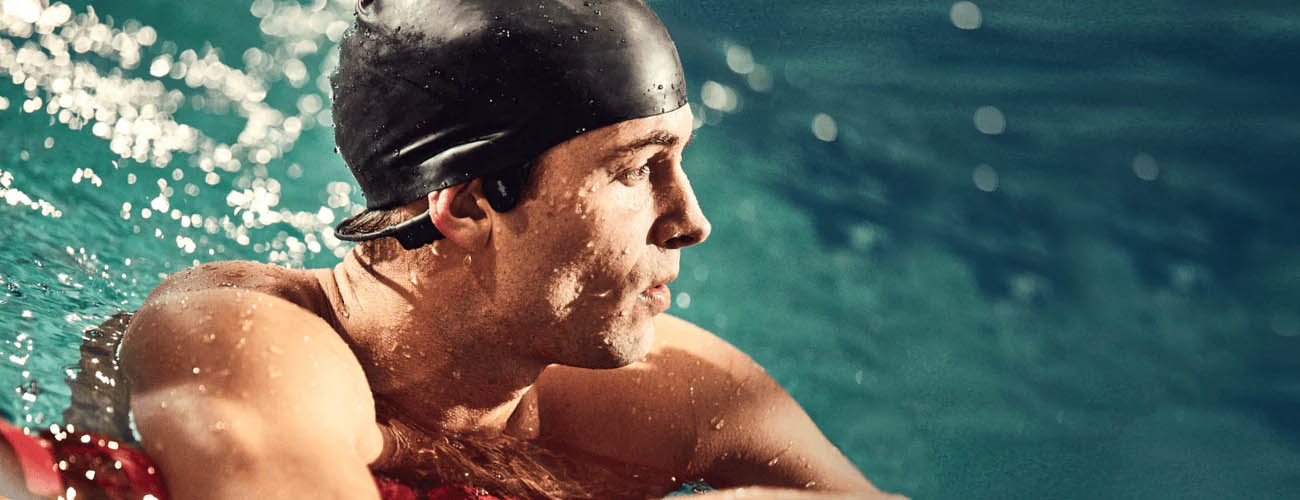 Wodoodporne słuchawki do pływania na basen Shokz OpenSwim
