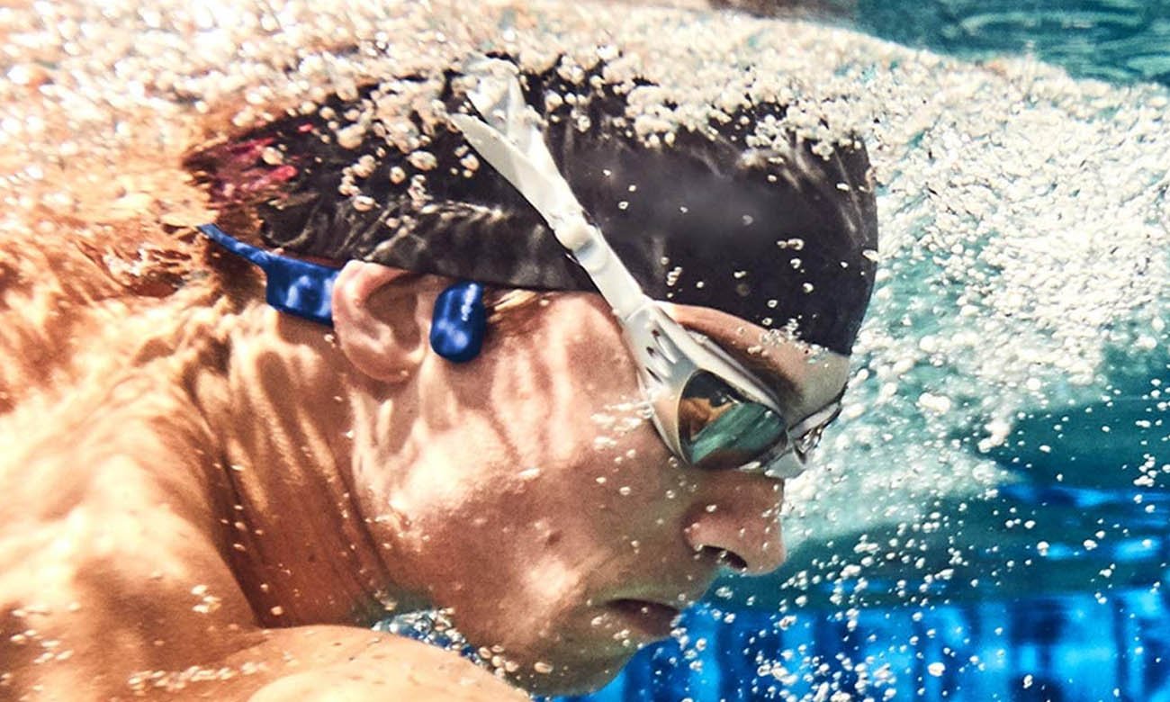 Wodoodporne słuchawki do pływania na basen Shokz OpenSwim