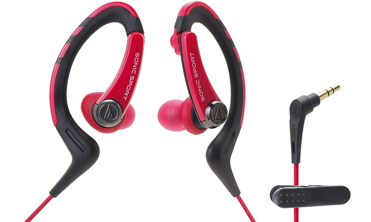 Słuchawki dokanałowe Audio-Technica ATH-SPORT1 red czerwone