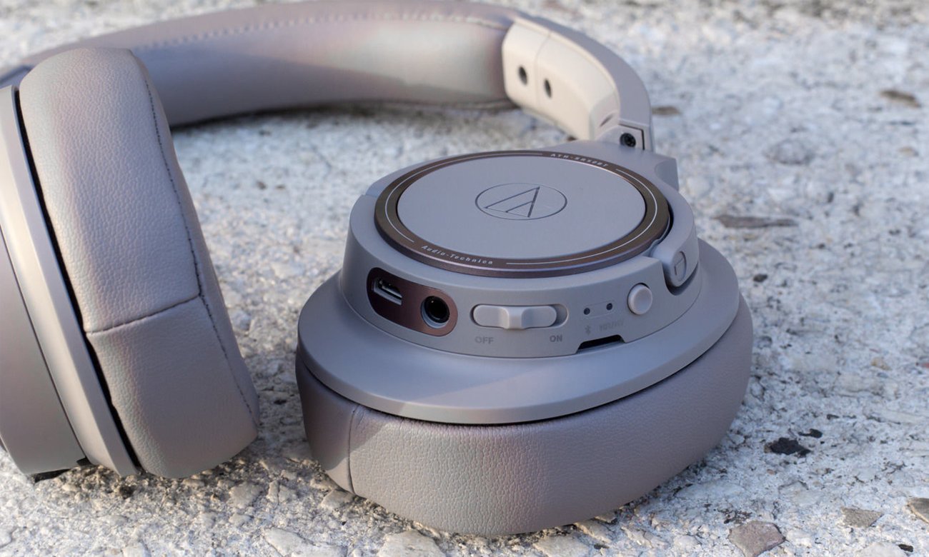 Wygodne słuchawki nauszne ATH-SR50BT Audio-Technica Brązowe