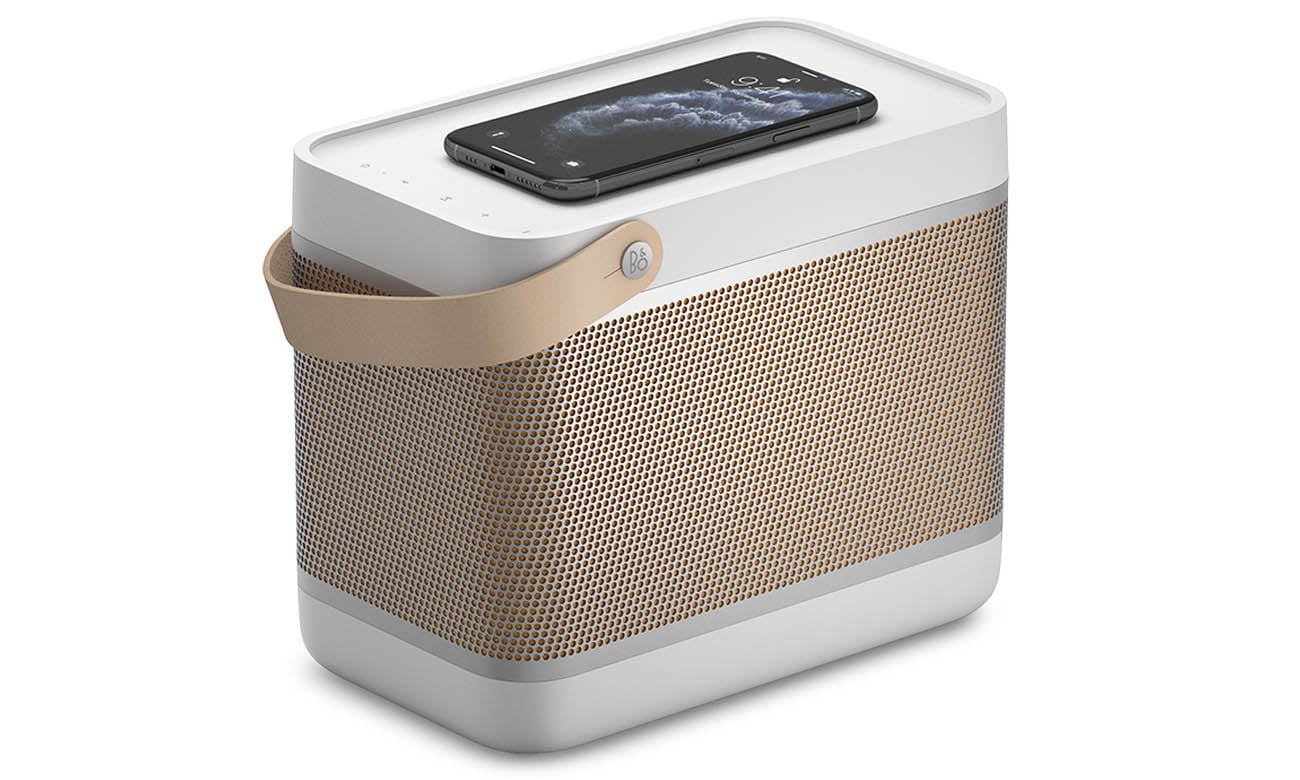 Ładowanie bezprzewodowe Qi w głośniku Bang & Olufsen Beolit ​​20 Szara mgła