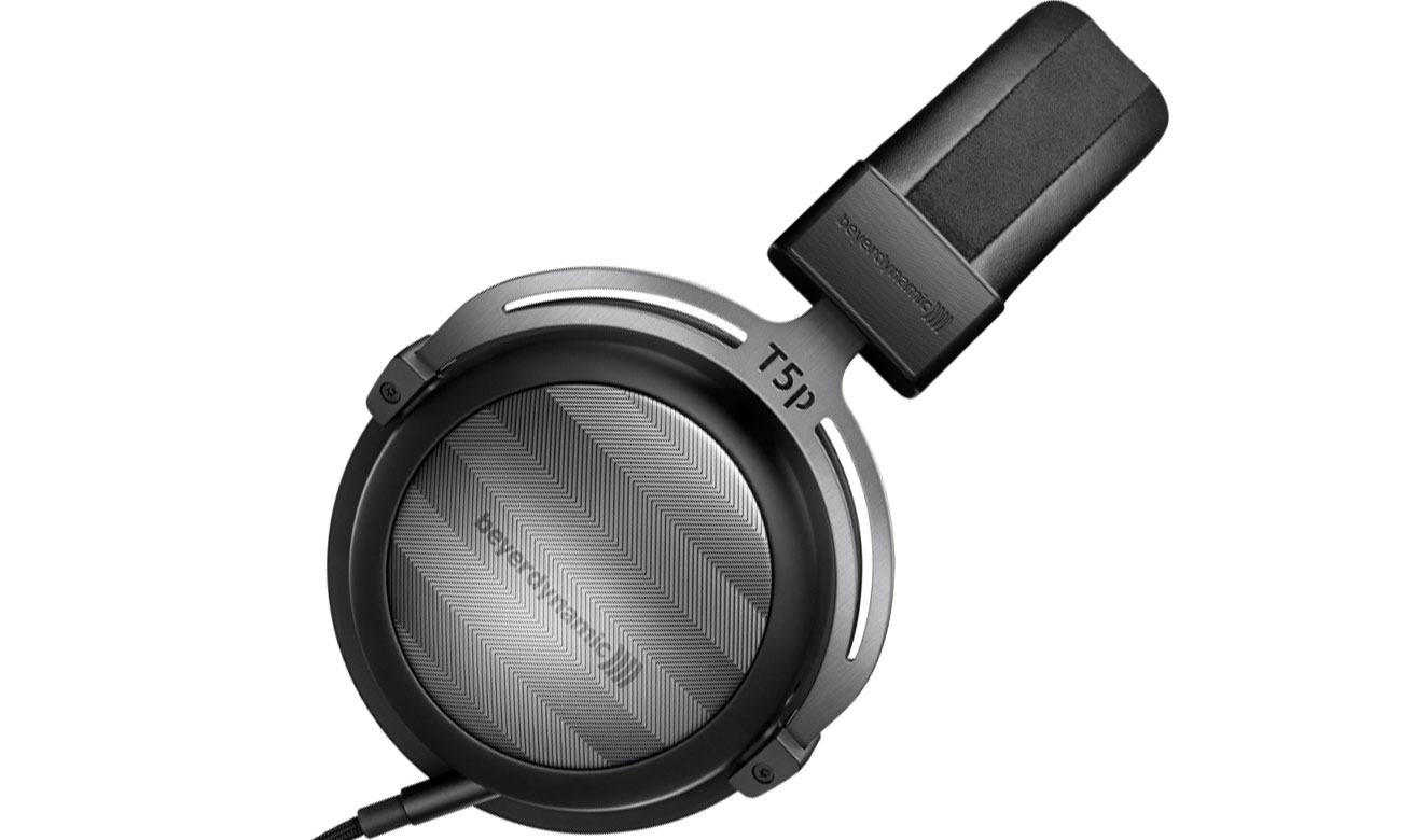 Czarne słuchawki wokółuszne Beyerdynamic T5p drugiej generacji