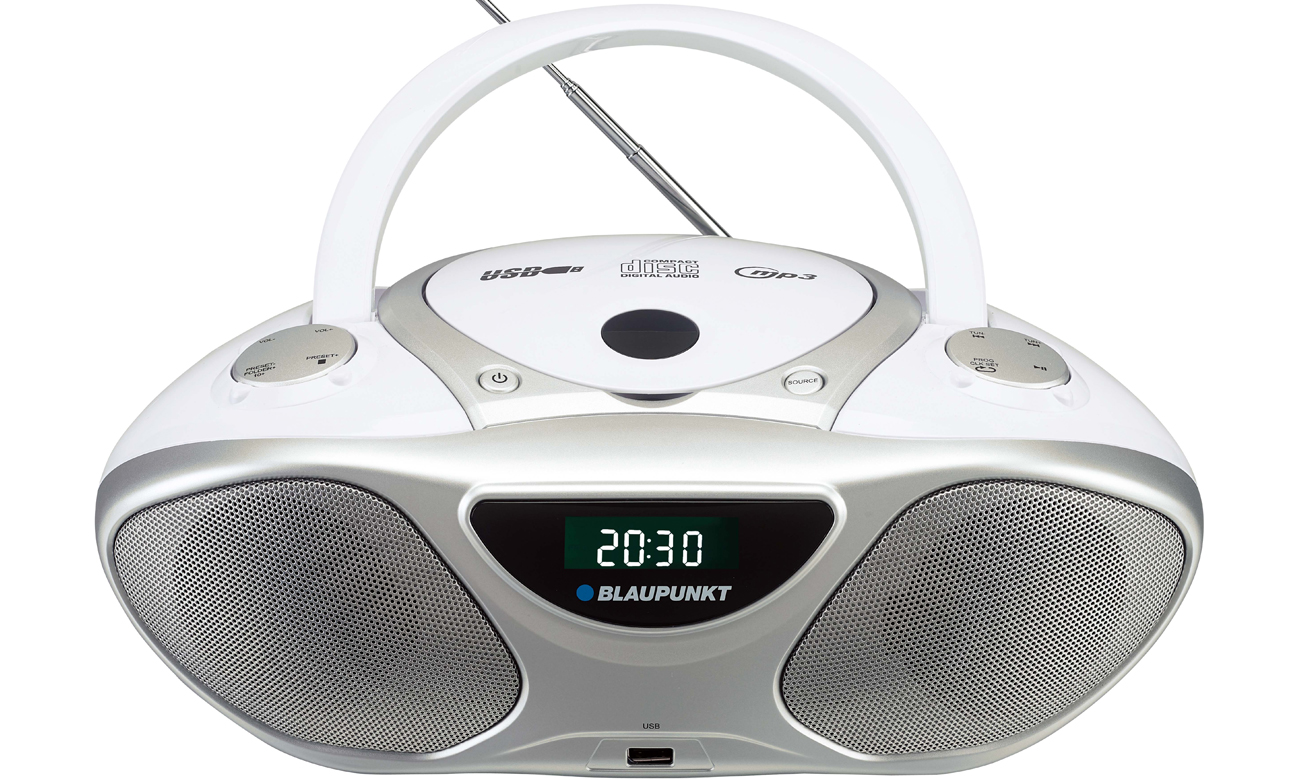 Przenośny radioodtwarzacz Blaupunkt BB14WH o mocy 2 W