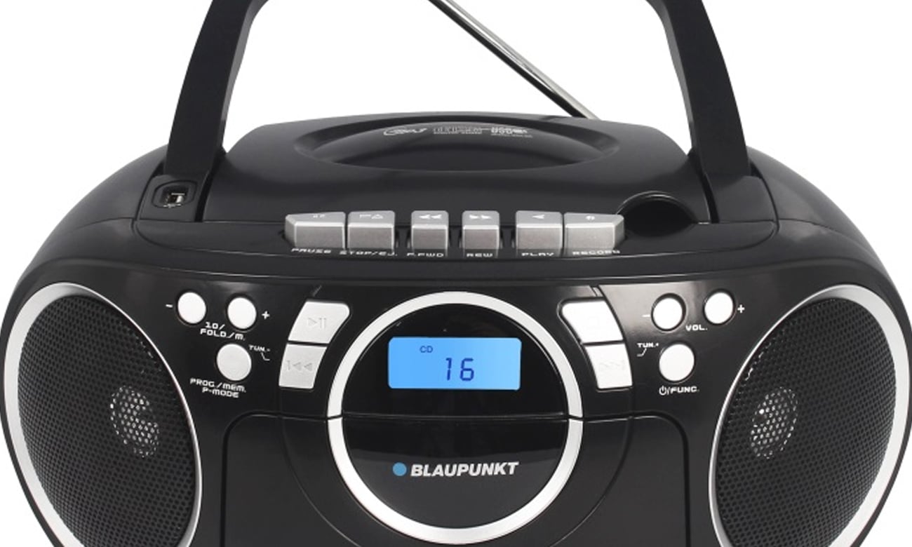 Boombox Blaupunkt BB16BK z kieszenią na płyty CD