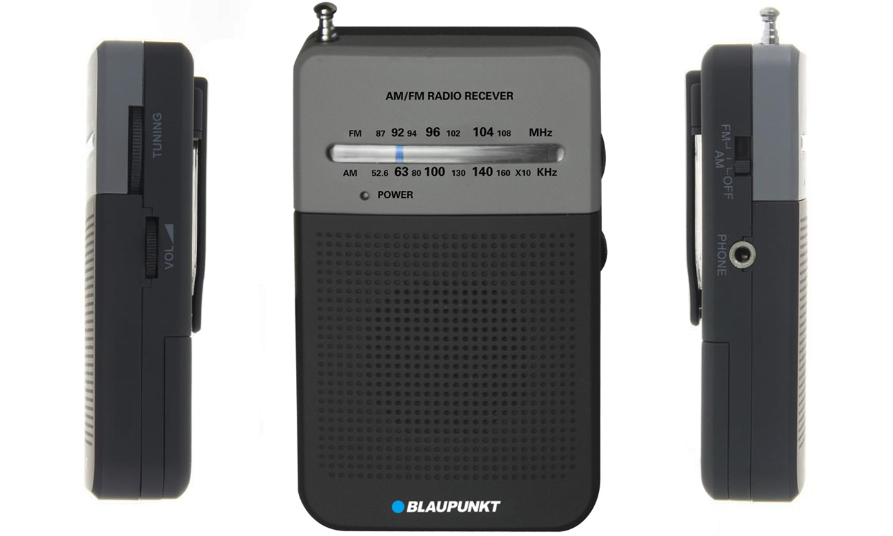 Radio kieszonkowe AM/FM Blaupunkt PR3BK czarne