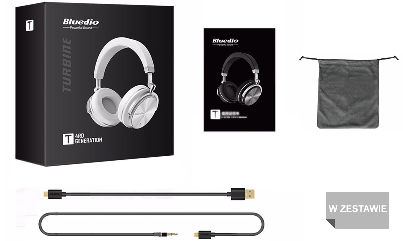 Składane słuchawki Bluedio T4 Turbine