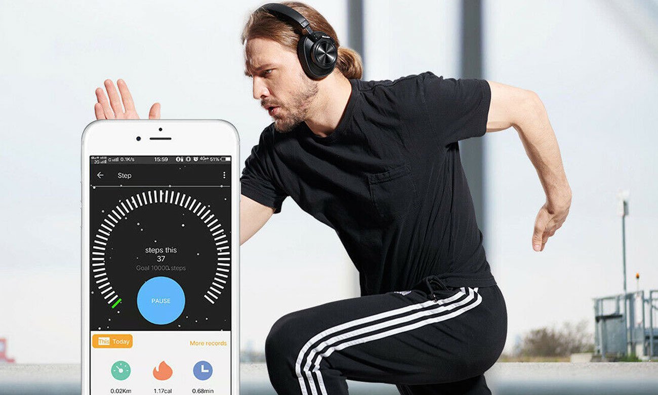 Słuchawki bezprzewodowe z serii Turbine Bluedio T7+