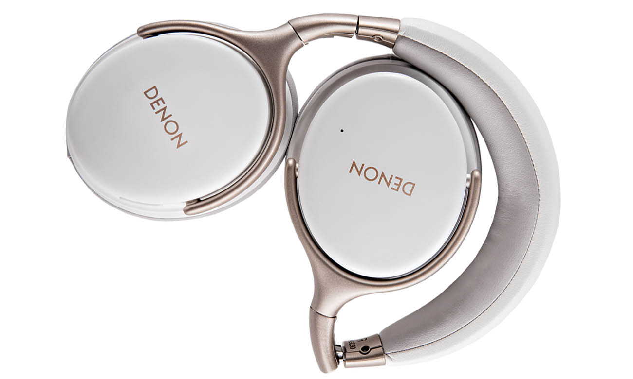 Wygodne i lekkie Słuchawki Denon AH-GC25W z etui i kablem audio w zestawie