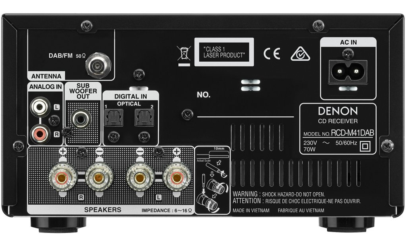 Radio DAB+ w mini wieży Denon D-M41
