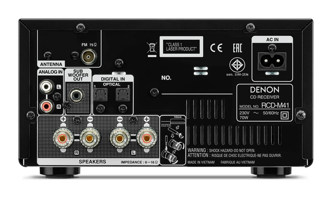 Mini-wieża Denon RCD-M41 Bluetooth CD FM