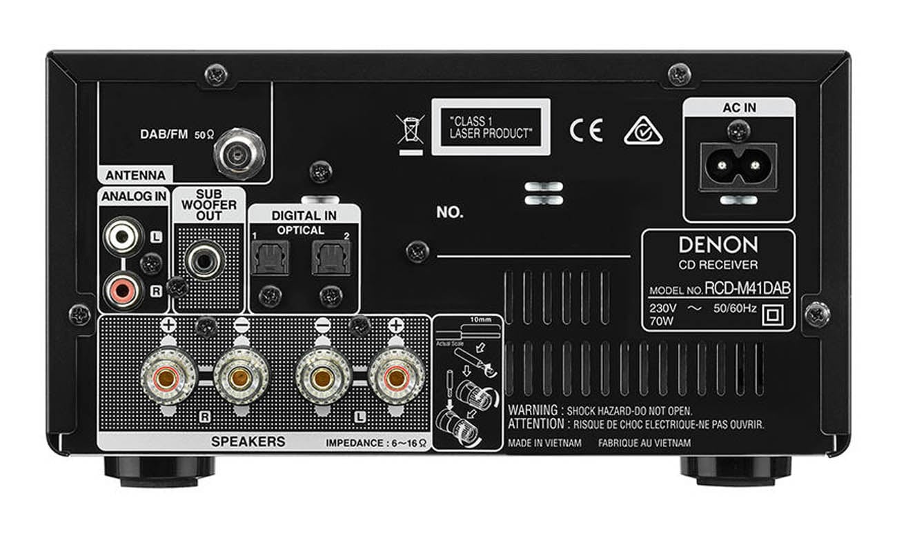 Mini-wieża Denon RCD-M41 Bluetooth CD FM DAB