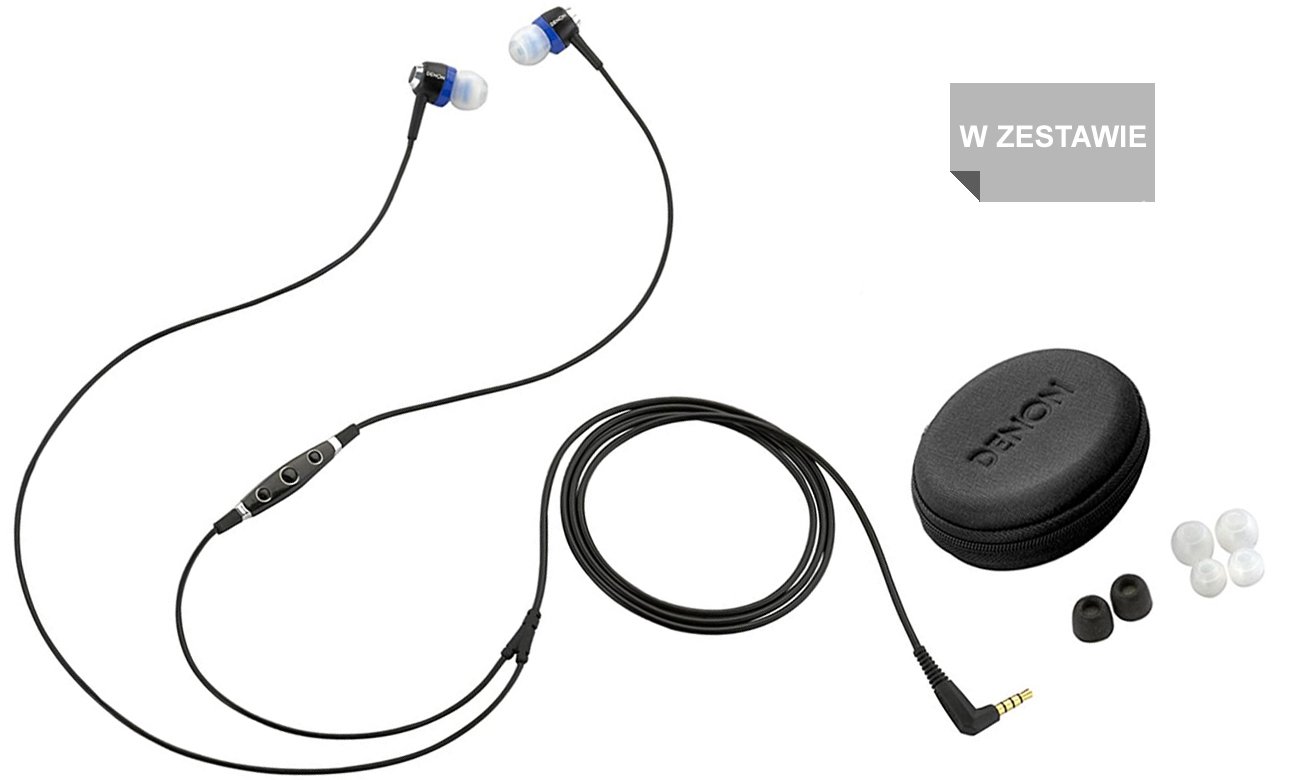 Silikonowe końcówki i etui do Denon AH-C101