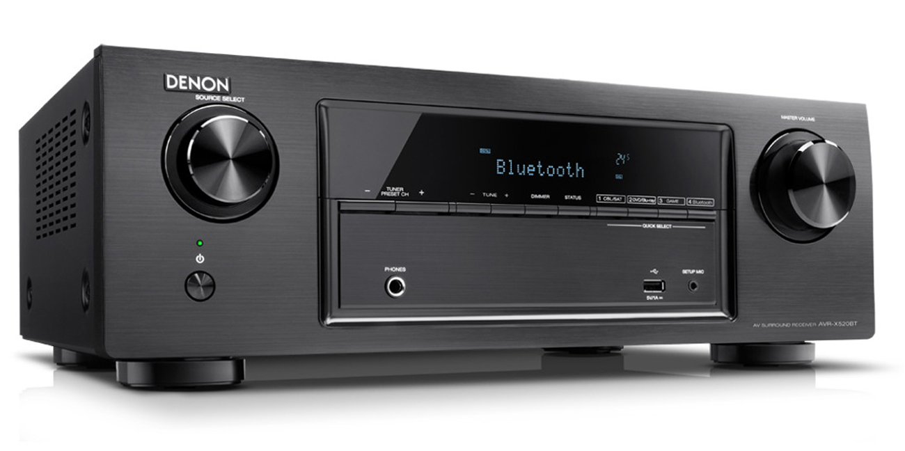 Łatwy w obsłudze amplituner Denon AVR-X520BT