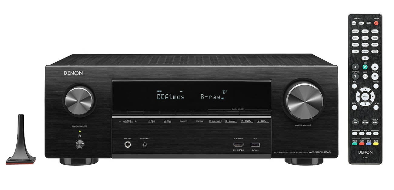 Amplituner Denon AVR-X1600H DAB czarny