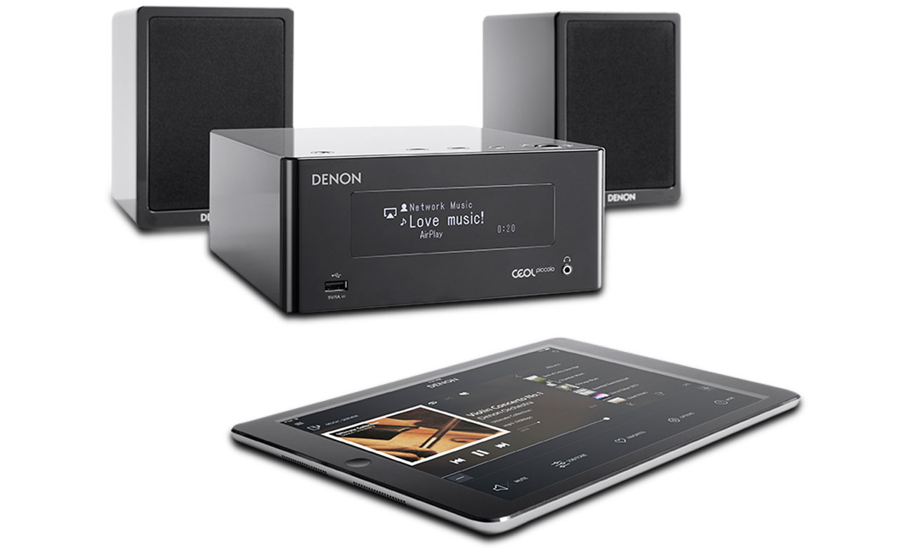 Mini-wieża Denon CEOL Piccolo z Bluetooth i Wi-Fi