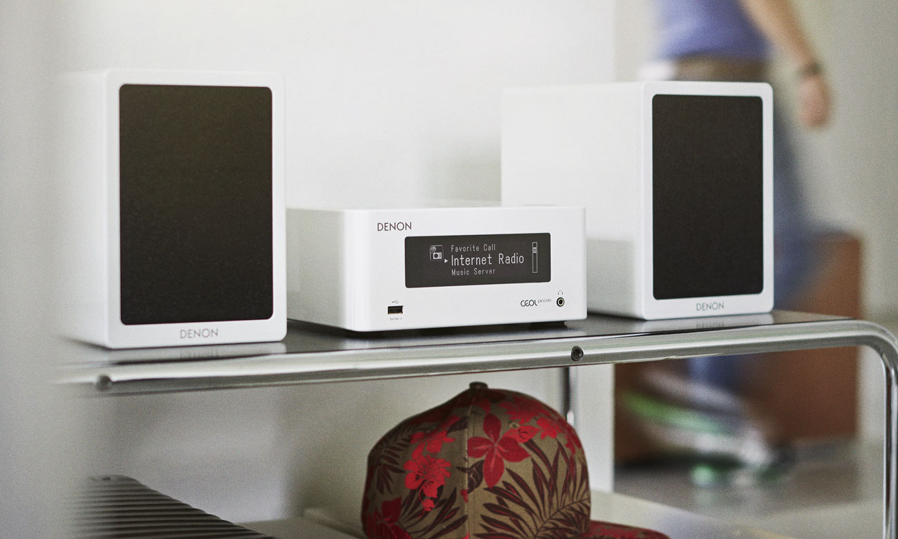 Kolumny głośnikowe Denon SCN-4 białe