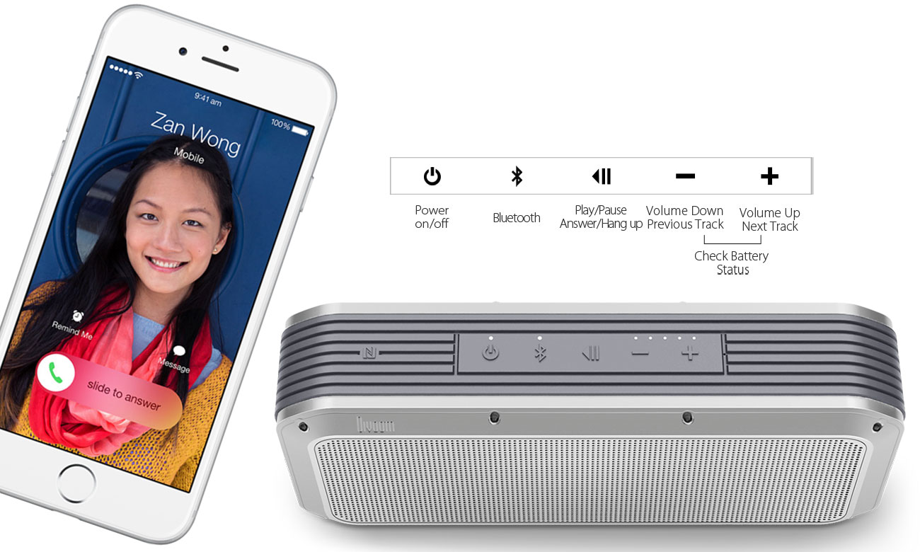 Głośnik przenośny Divoom VoomBox Party srebrny