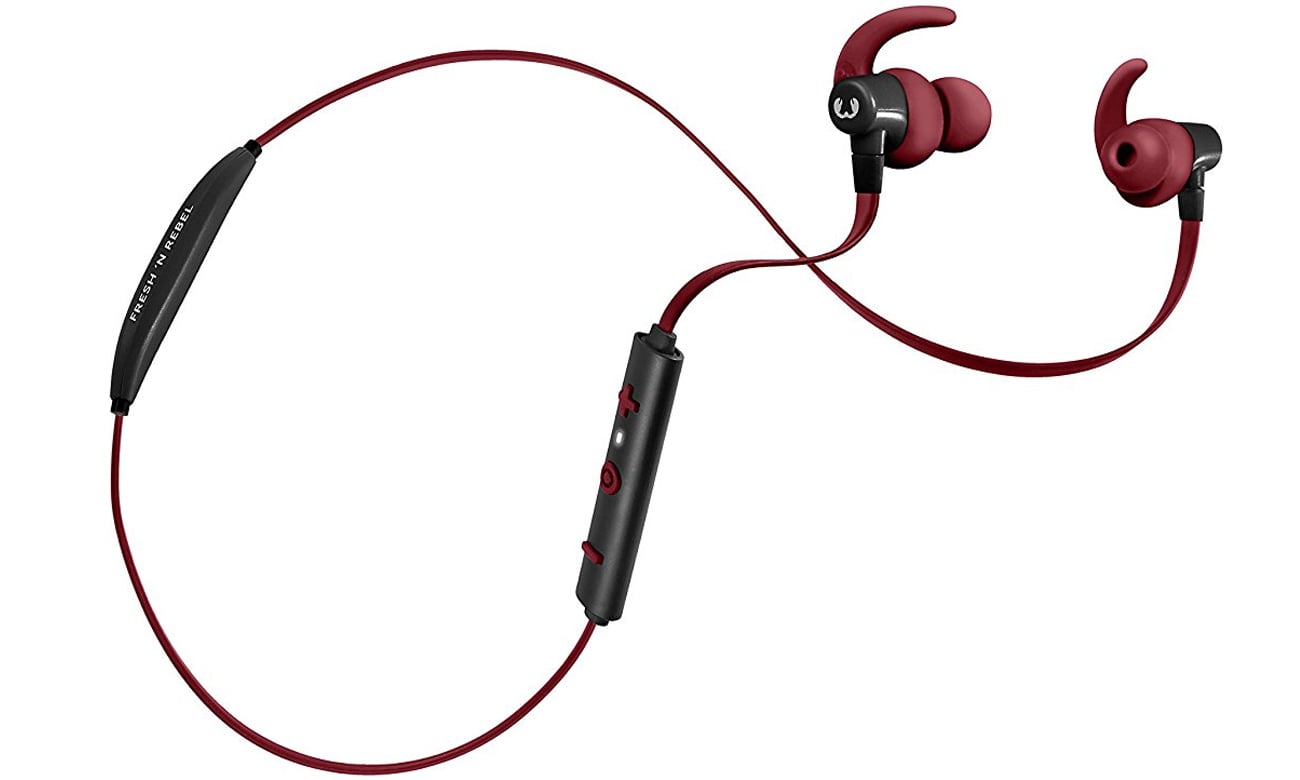 Słuchawki Bluetooth Fresh 'n Rabel Lace Sports Ruby czerwnone