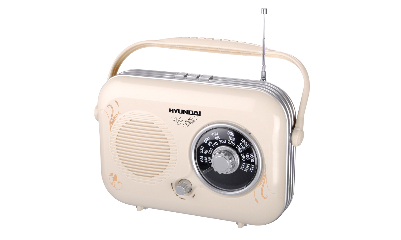 Radioodtwarzacz Hyundai PR100B zasilany bateriami