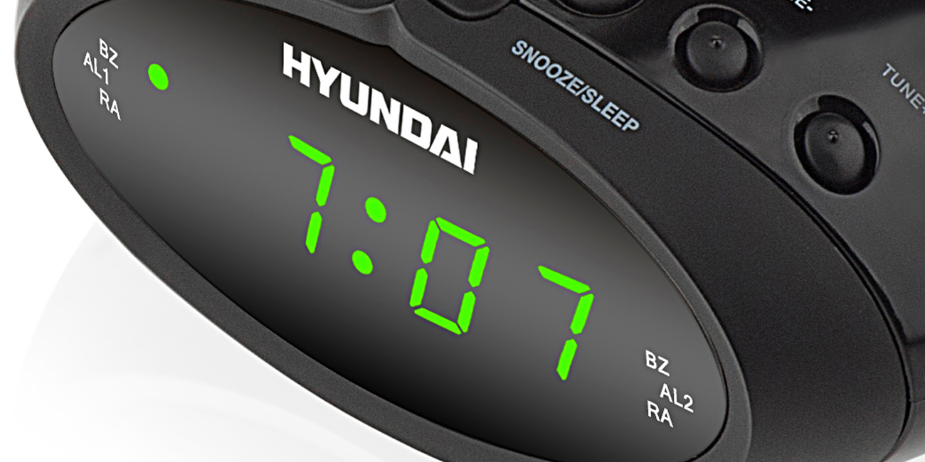 Radiobudzik Hyundai RAC213B Czarny