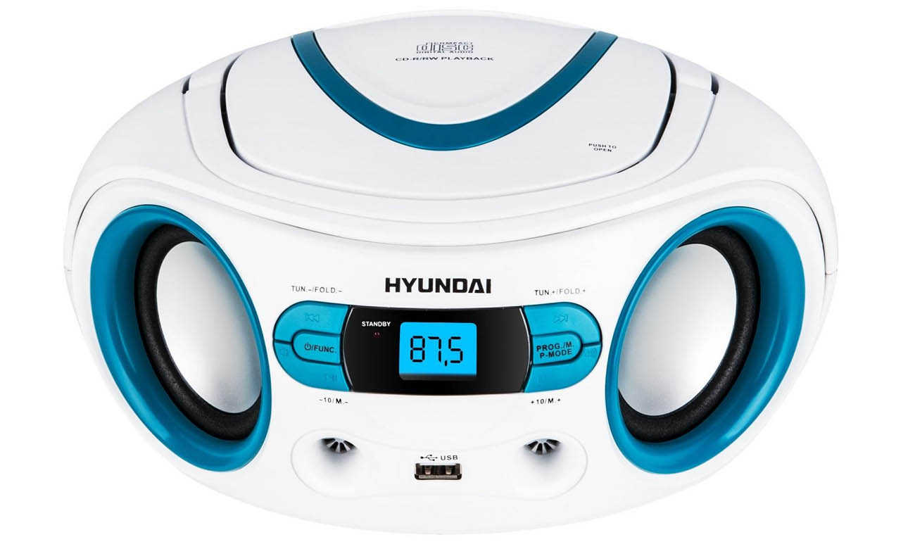 Radioodtwarzacz Hyundai TRC533AU3WBL czarny/czerwony wejście USB AUX mp3