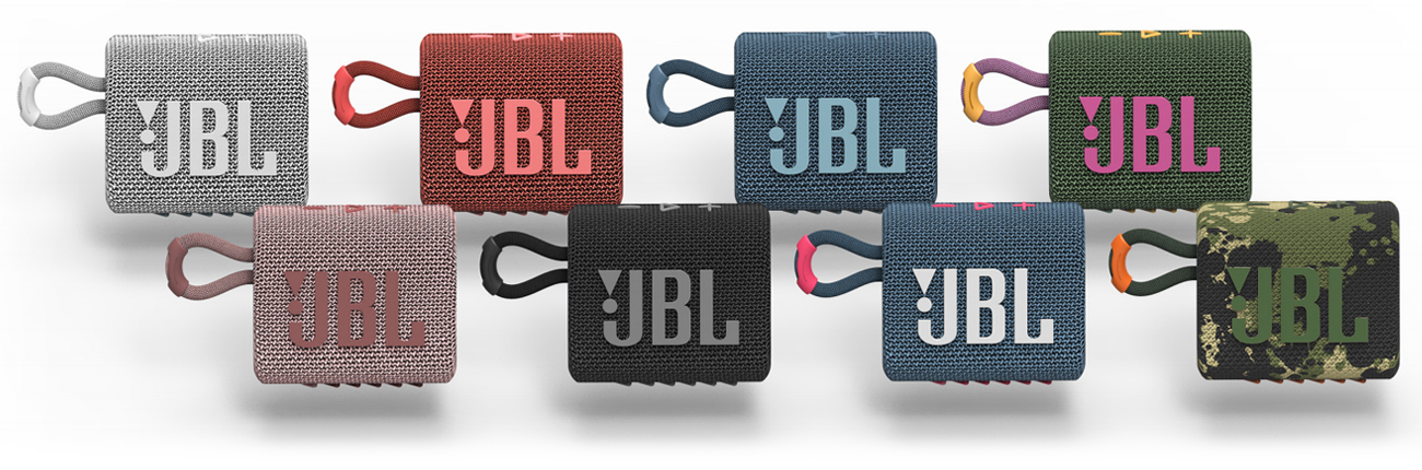 Niewielki głośniki przenośny GO 3 JBL z mikrofonem