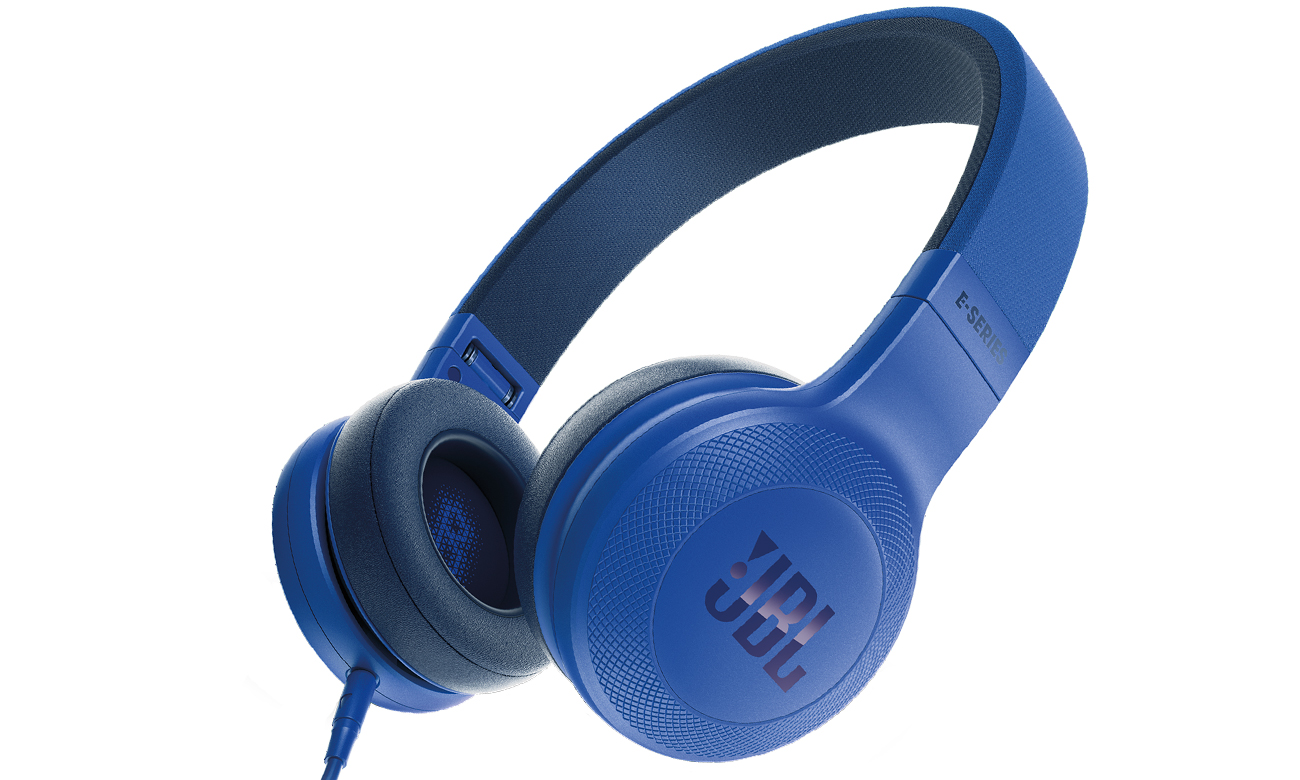 Niebieskie słuchawki nauszne JBL E35BLU