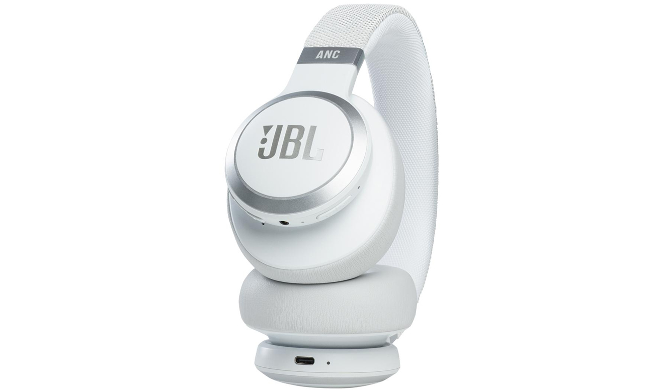 Słuchawki bezprzewodowe JBL Live 660 NC białe