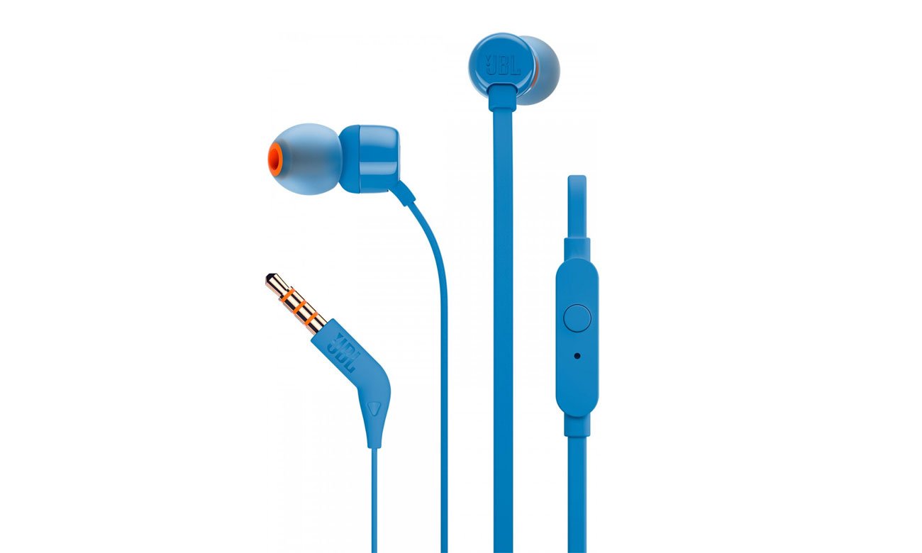 Słuchawki dokanałaowe JBL T110BLU niebieskie