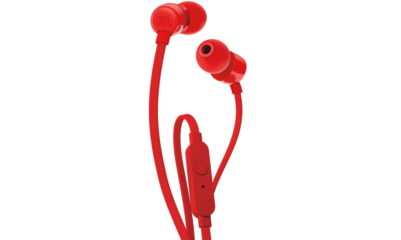 Słuchawki dokanałowe JBL T110 RED czerwone